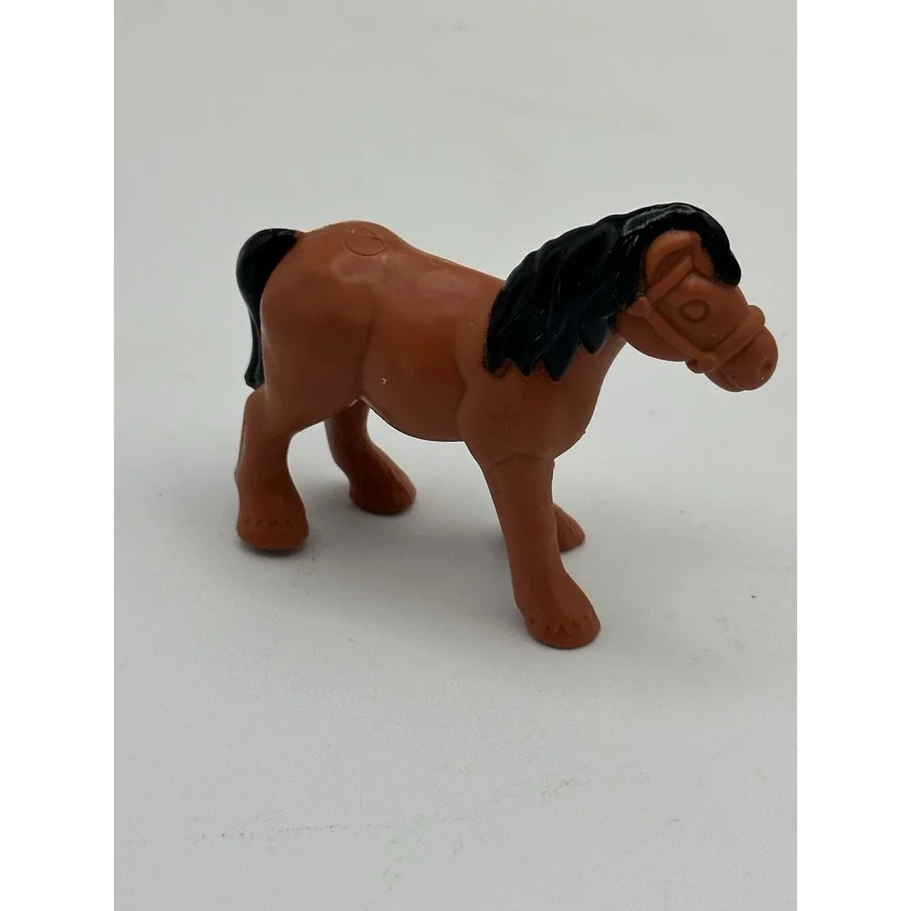 Brown Horse‎ for Lincoln Logs Western Frontier Plastic Toy Horse Cake Topper